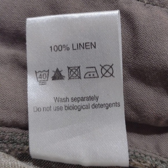 Mint Velvet Gray Linen Pants - 8 - Picture 9 of 10